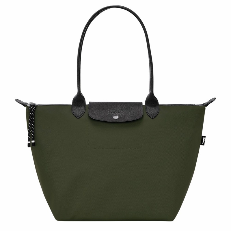 Army Green Longchamp Le Pliage Energy L Women's Shoulder Bags